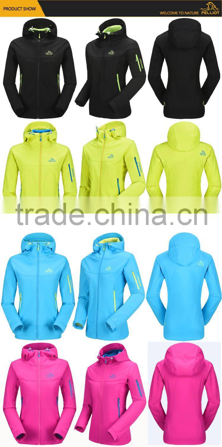 2016 high quality outdoor wholesale waterproof fleece lined softshell jacket