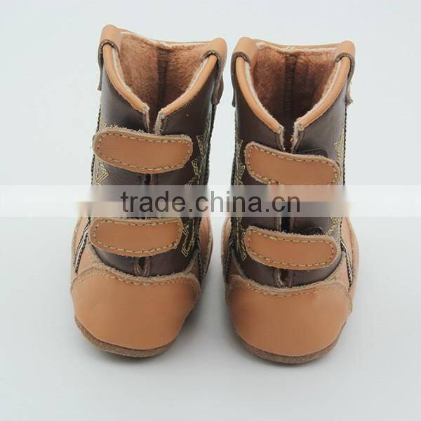 Handmade soft sole skidproof baby cheap cowboy boots