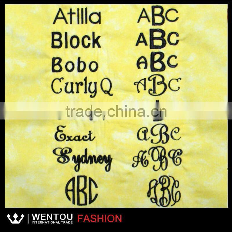 Monogrammed Stripe Girls White Seersucker Dress