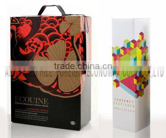 cardboard red wine packaging box