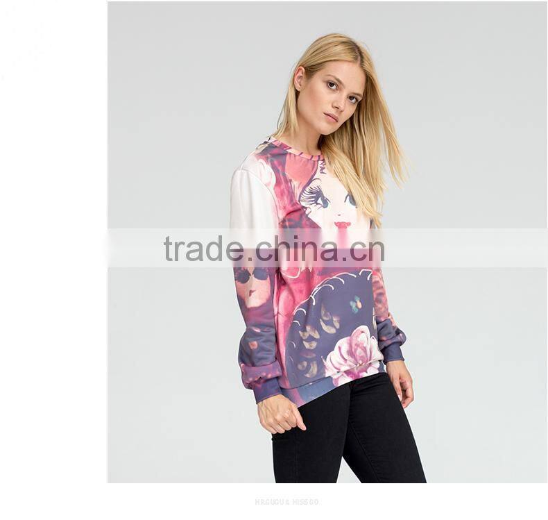 Unisex lovely,pretty face sublimation sweatshirt