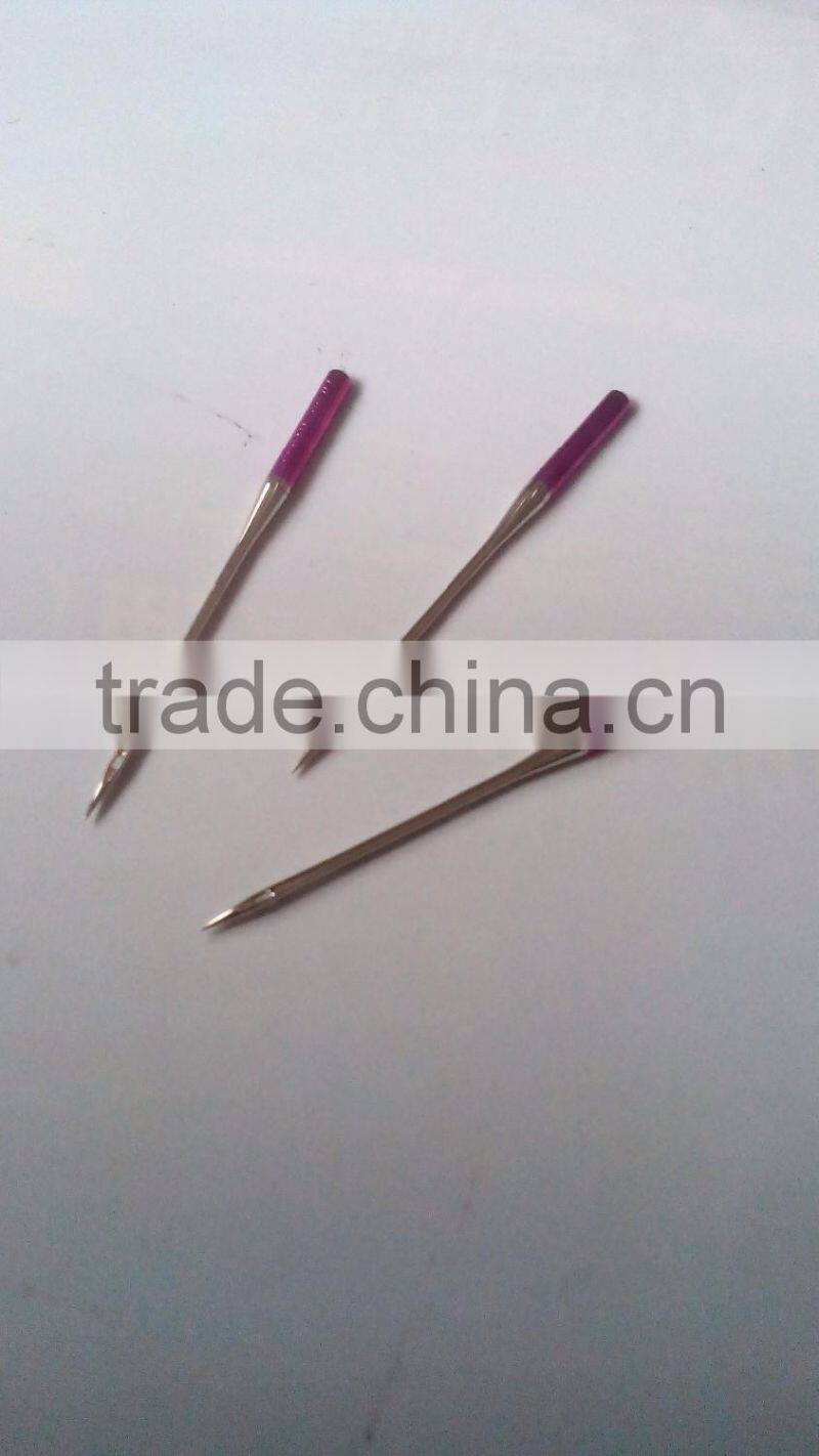 Domestic sewing needle purple tip needle size 14 avoid skipped stitch
