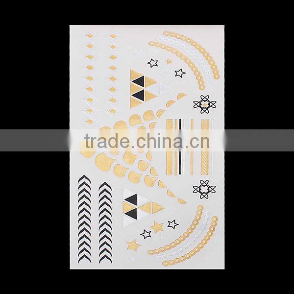 OEM Body Art Multicolor Mixed Pattern Removable Waterproof Metallic Buy Temporary Tattoo Sticker Online