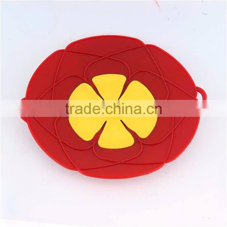 Cooking tools Flower Silicone lid Spill Stopper Silicone Cover Lid For Pan 10.2" spill stop Boil Over Safeguard