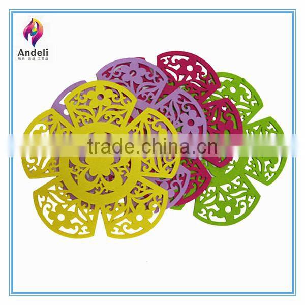 2014 new design high quality felt restaurant table mats
