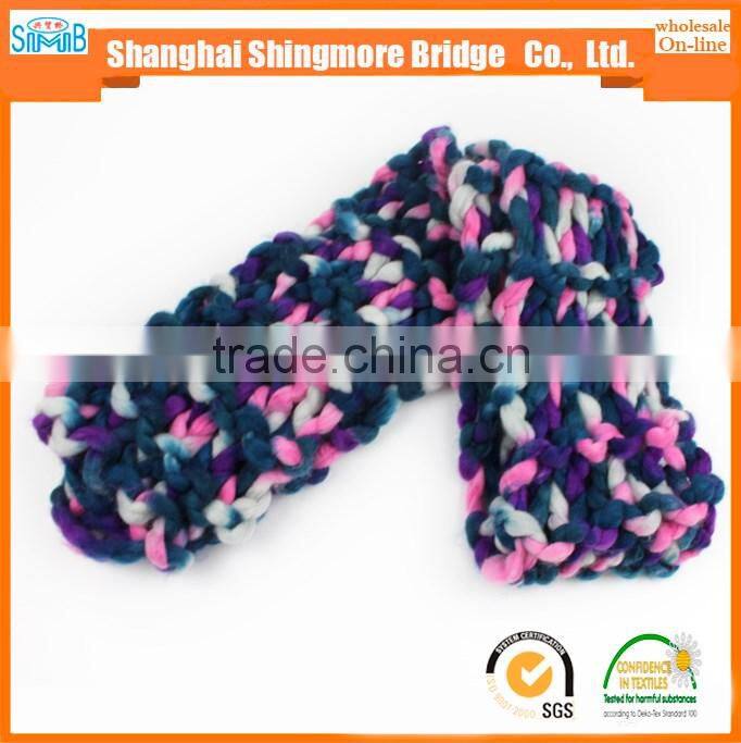 China novelty yarn manufacturer hot wholesale chunky yarn acrylic for knitting scarf