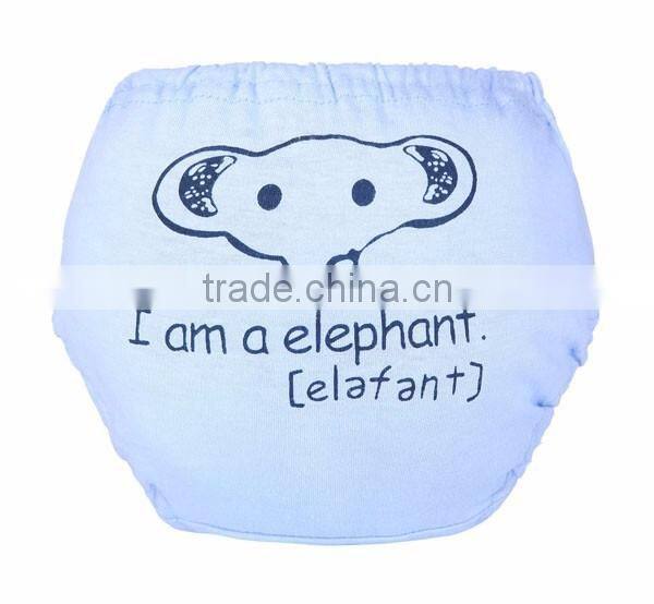 yellow lion pattern design soft training pants baby cloth diaper