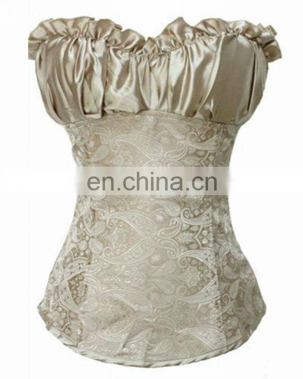 Wholesale women hot sheer corset posture wedding dresses pattern