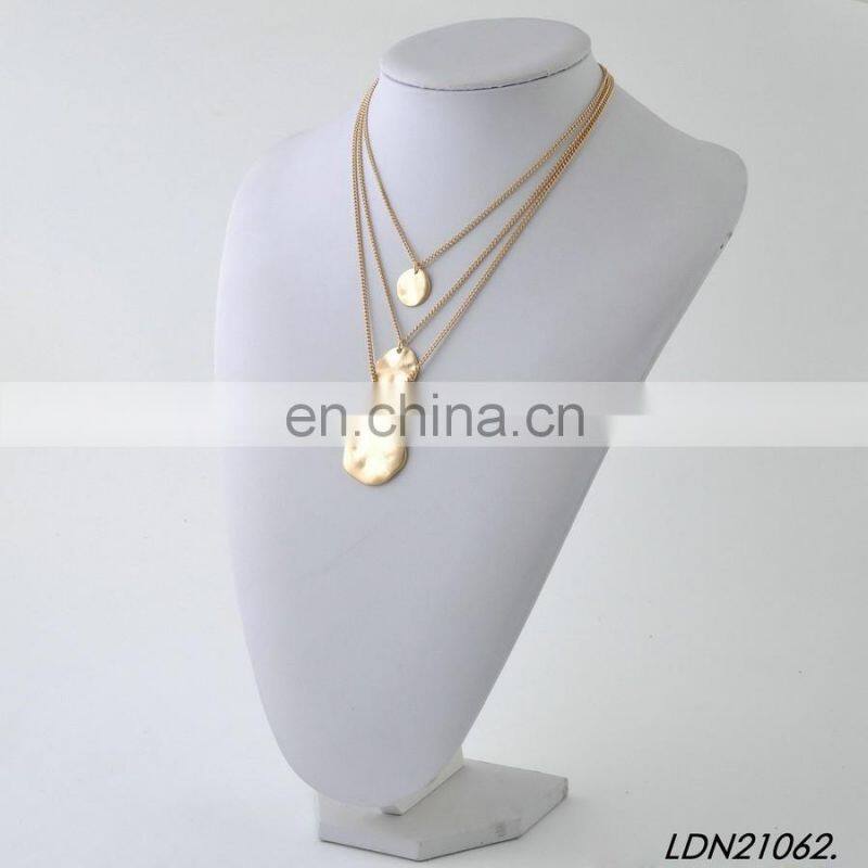 Anti-Siver and Anti-Gold vintage cross Necklaces turquoise beads necklace