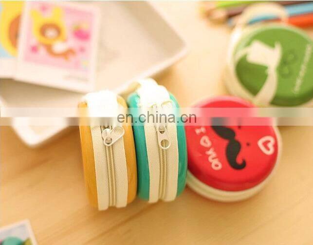 Coin Purse Headphone Case Canvas Pouch Carry Bag Kawaii Purse Hard Box Key Kids Wallet Cute Cartoon Storage Box Bags Children