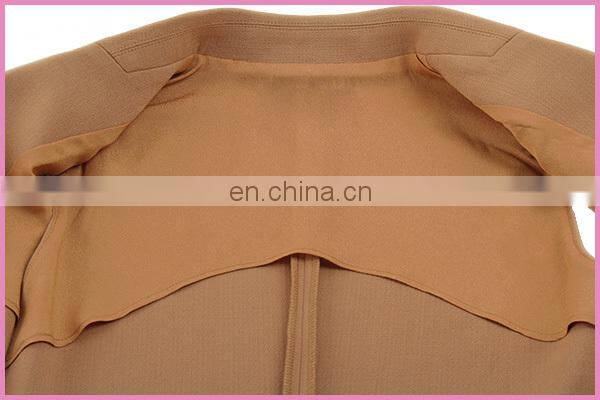 simple classic brown big collar sleeveless jacket suit vest