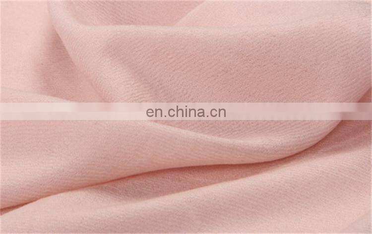 100% mercerized wool twill weave plain color shawl worsted wool autumn winter ladies warm scarf