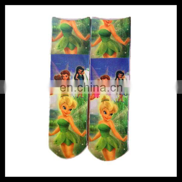 hot sale digital print cartoon tube socks