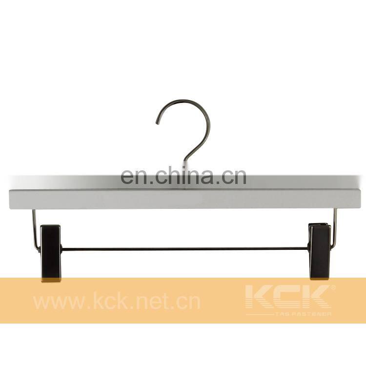 KCK 7601 Wooden Pants Hanger with Clips