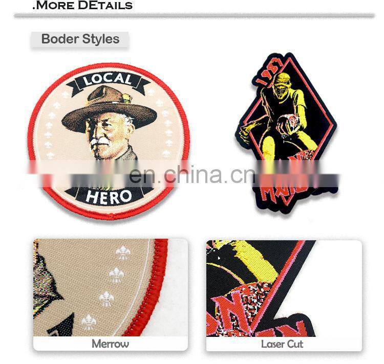 High quality woven badge / patch factory price