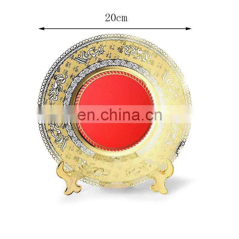 Custom 2017 hot sale company souvenir stainless steel metal plate