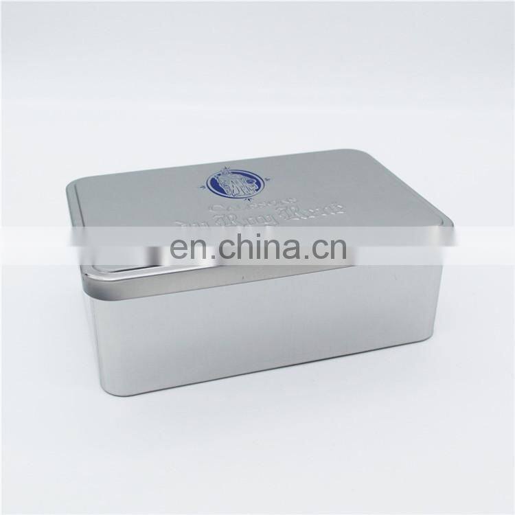 cookie biscuit tin box /empty airtight tin can with 4c printing