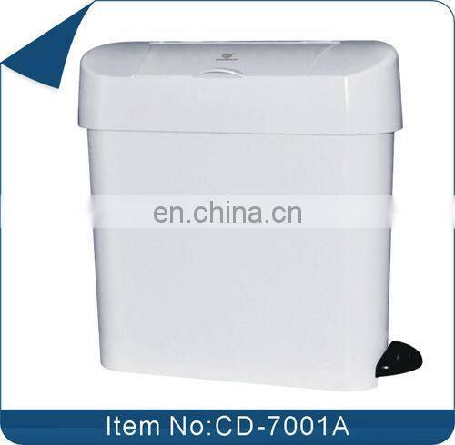 15L Foot-pedal Bathroom Kitchen Trash Can /Waste Bin CD-7001A