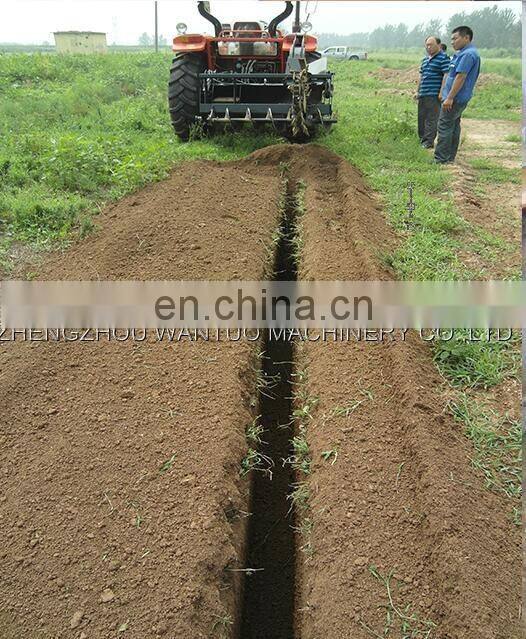 Ditcher with big tractor in agriculture and forestry machine