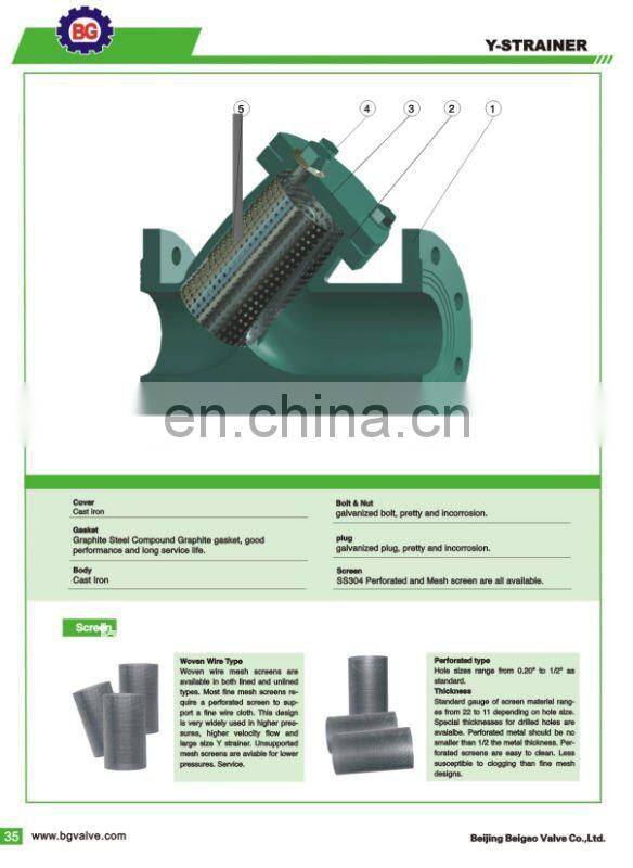 ANSI Cast Iron Y-strainer