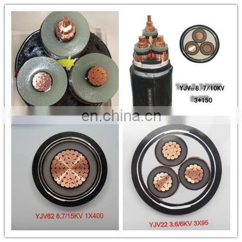 6/6 6/10kv Single-Core 50 Mm2 Cross-Linked PE Insulated Underground Armoured Power Cable