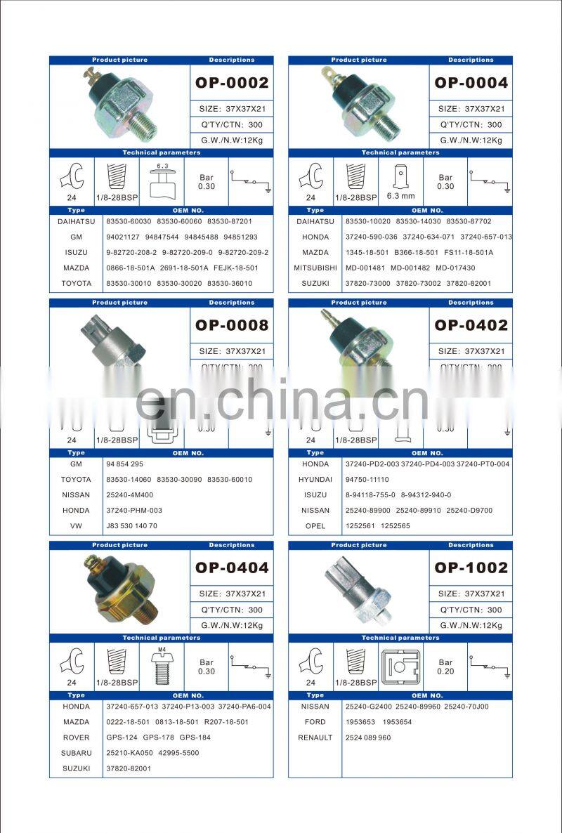 New Oil Pressure Switch for Toyota 4Runner 1987-1999 OEM 83530-10020 83530-14030 83530-87702