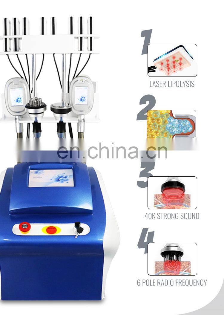 Vacuum Fat Freezing System RF Cavitation Slimming Laser Pads Machine Price
