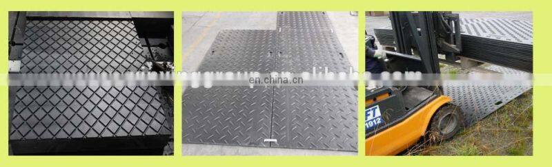 temporary hdpe plastic truck road mat/ground protection mat