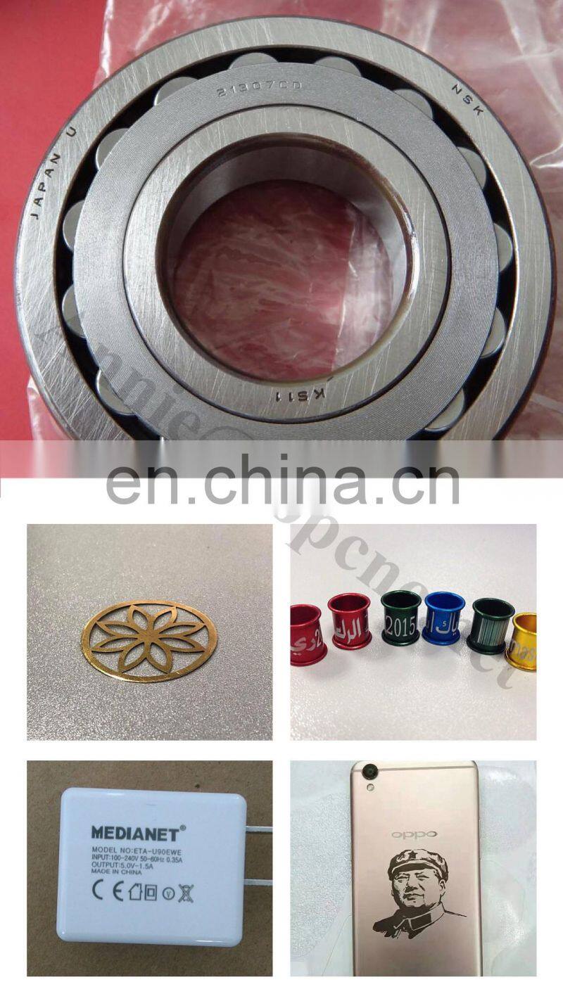 High quality fiber laser marking machine with slide table making machine for metal jewelry