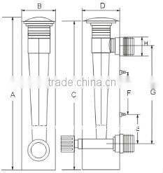 panel mounted acrylic flow meter for clean water
