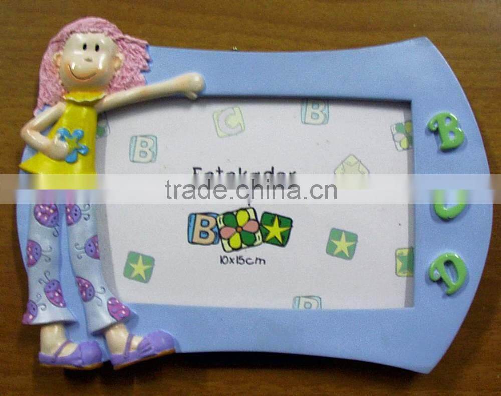 Unique Design Promotional Photo Frame, Lovely Cartoon Resin Craft Fresh Photo Frame