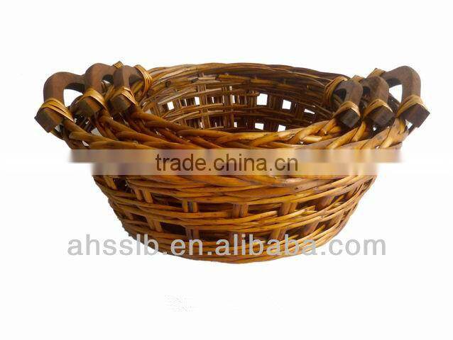 2013 new style willow storage plate with ears