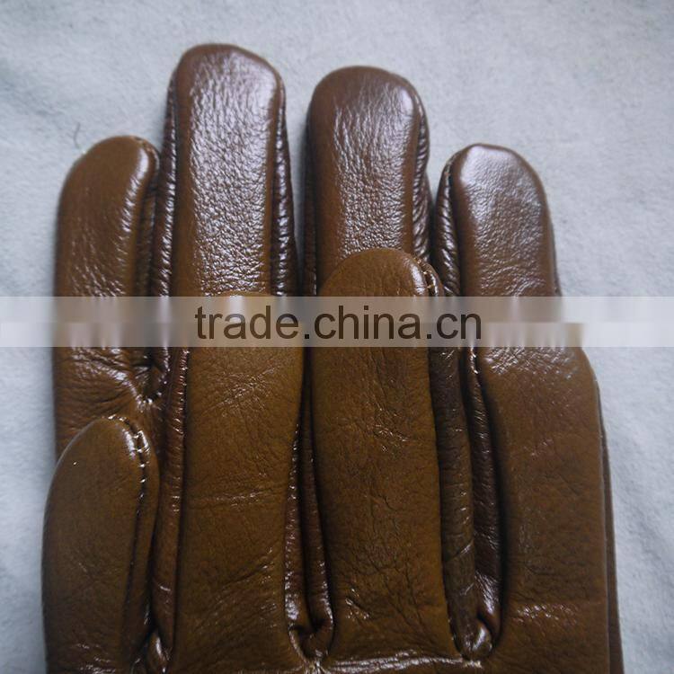 Cow funiture leather gloves, safety working leather gloves for workers