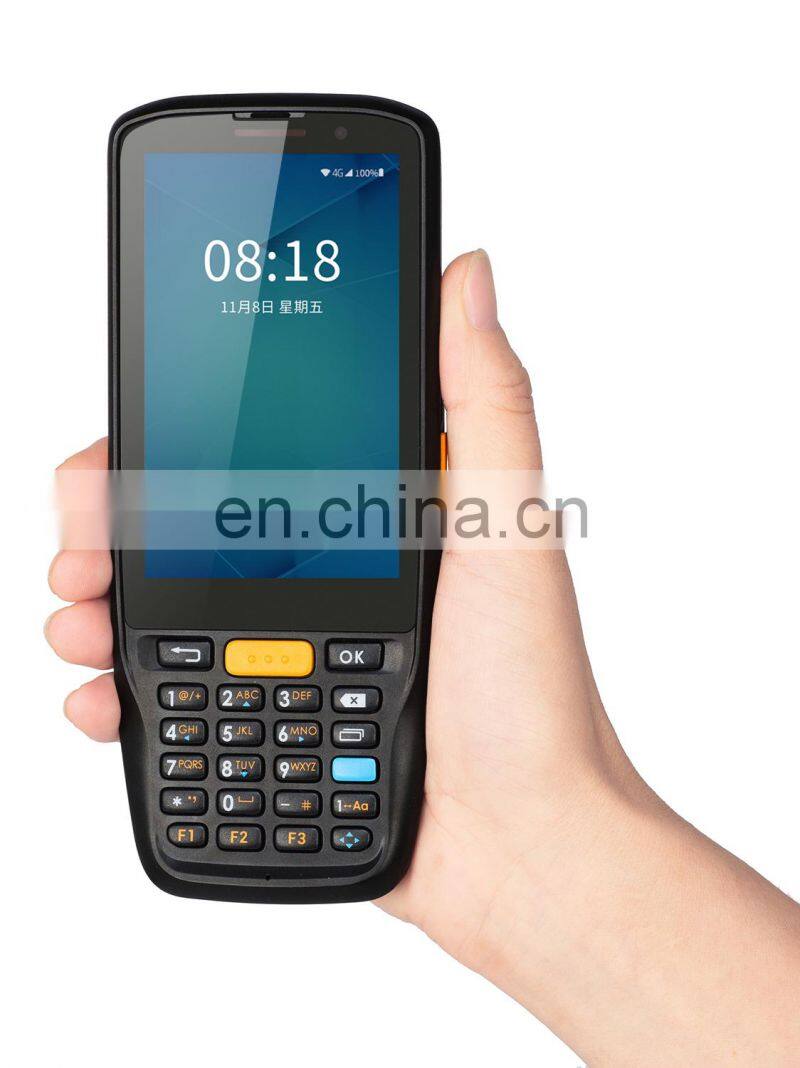 Rugged Android 9.0 2D Barcode Scanner Keypad Mobile Data Collector with Pistol Grip Battery Cradle Option