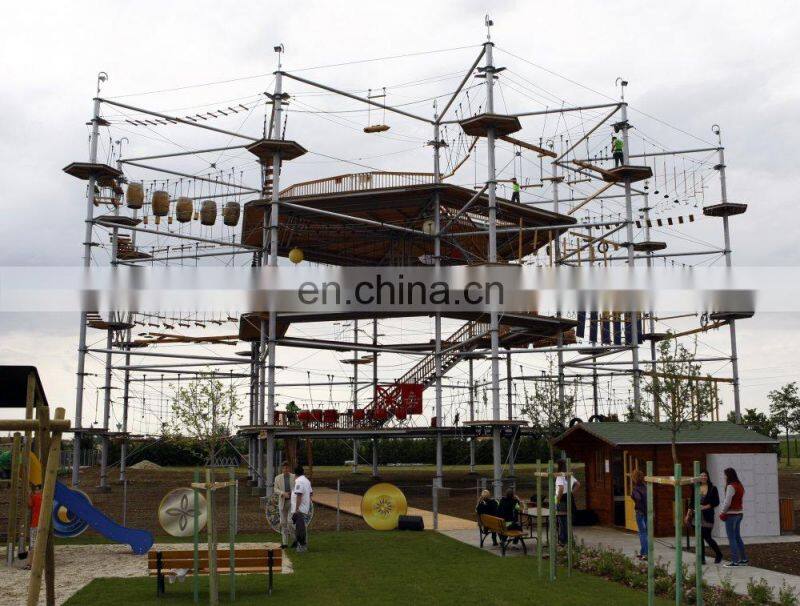 Sport Game High altitude playground equipment adult and kids commercial obstacle course