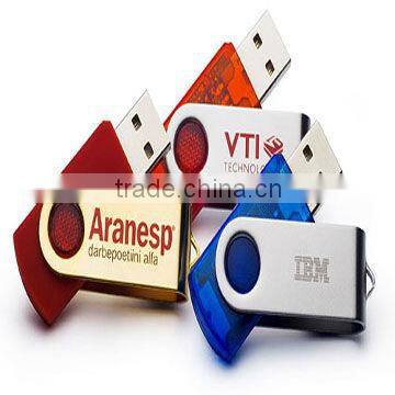 Promotional Green Transparent Swivel USB Pendrive 16GB Bulk Buy from China