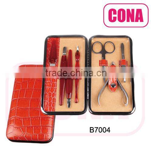 7pcs manicure set in a metal frame bag