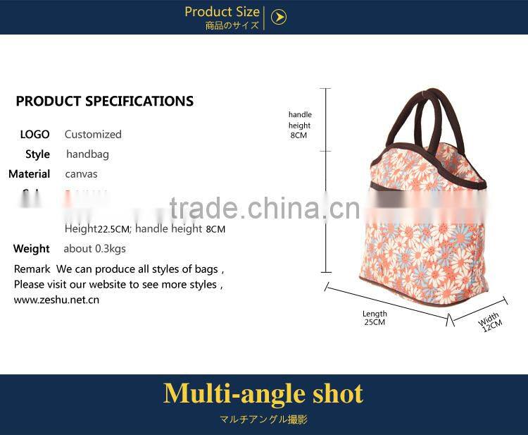 new arrival nice-looking ladies canvas handbag
