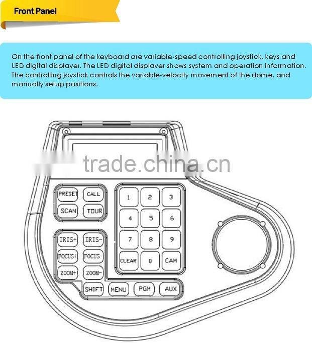 Analog 3D Mini PTZ Keyboard Controller RS485 3D keyboard controller