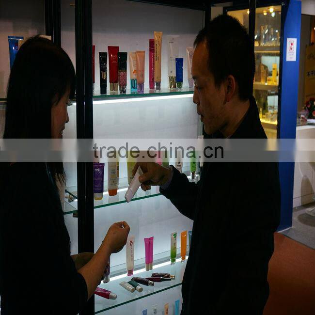 plastic tube with screw cap for skincare packaging