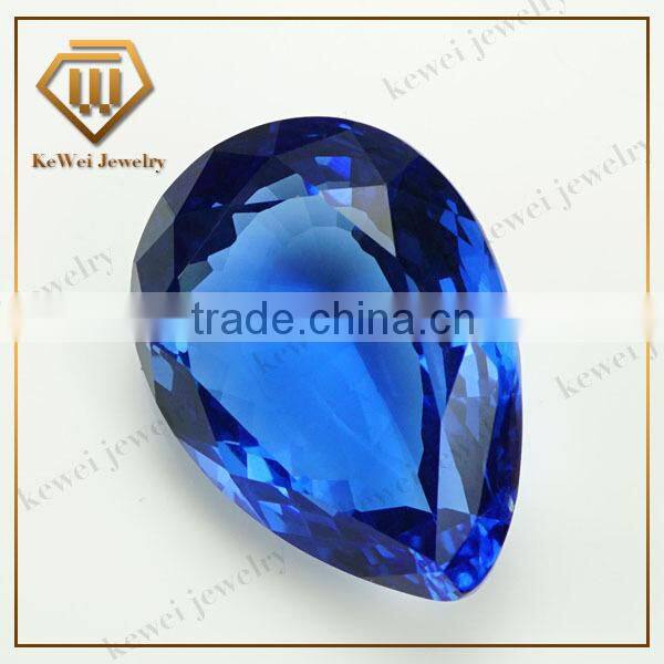 Machine cutting BA202- pear shape glass gems