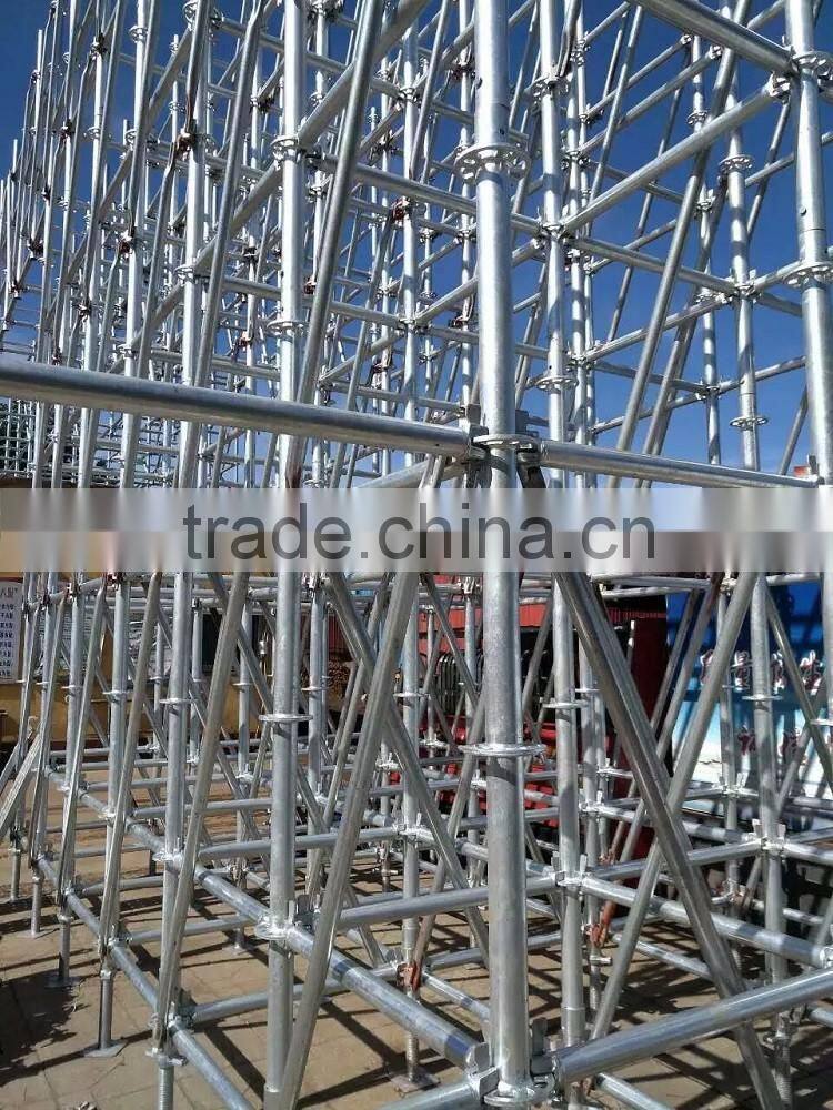 galvanized and painted steel scaffolding, ring lock scaffoldings, scaffolding props