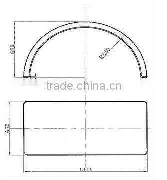 plastic mudguard trailer fender