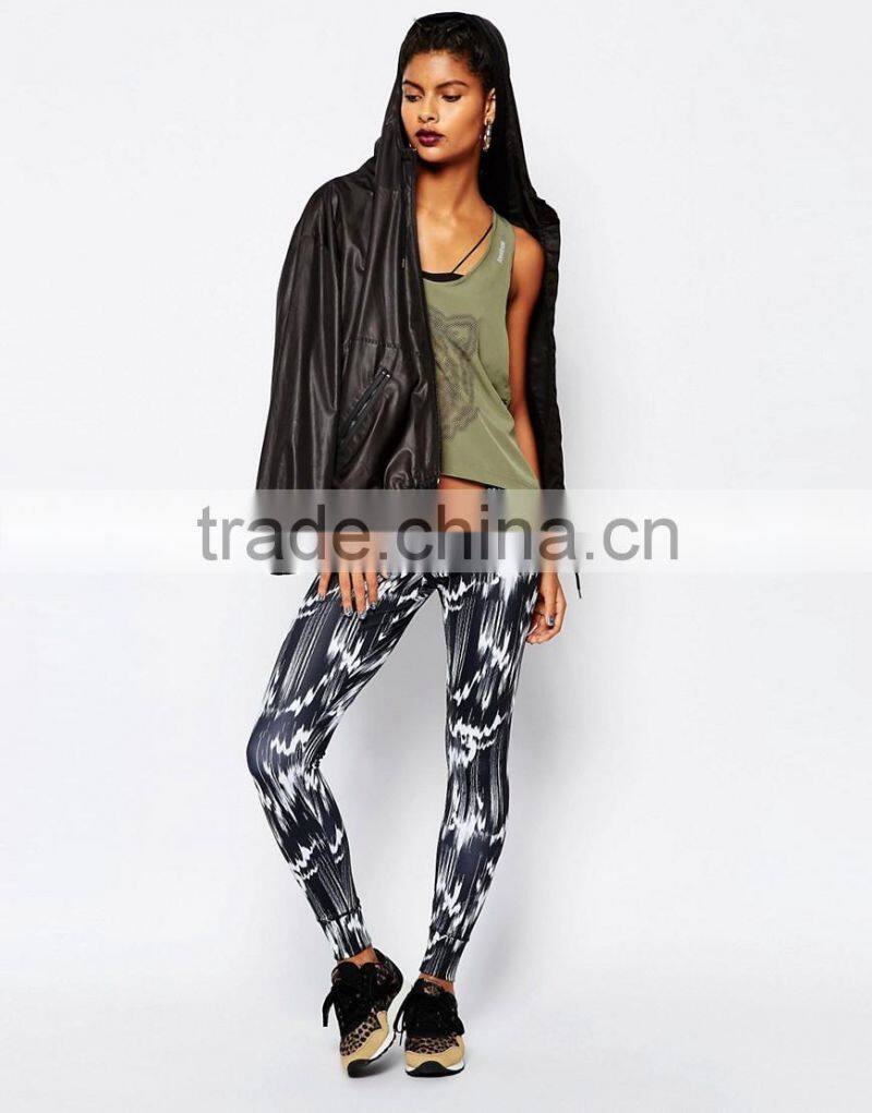 women Low-rise waistband skinny sexy fashion Leggings In Geo Print pants