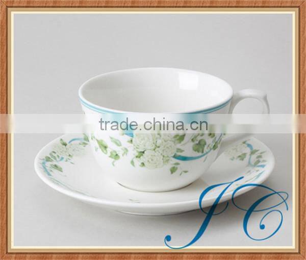 Simple style but modern white ceramic coffee /tea mugs and cups set