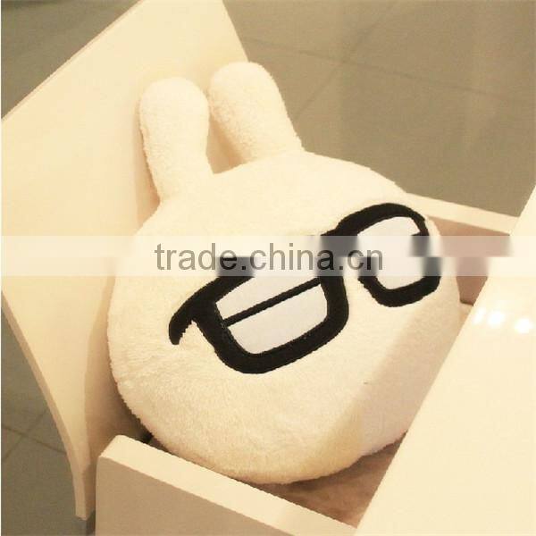 2014 Cute Wholesale Rabbit Shaped printed pillow cases
