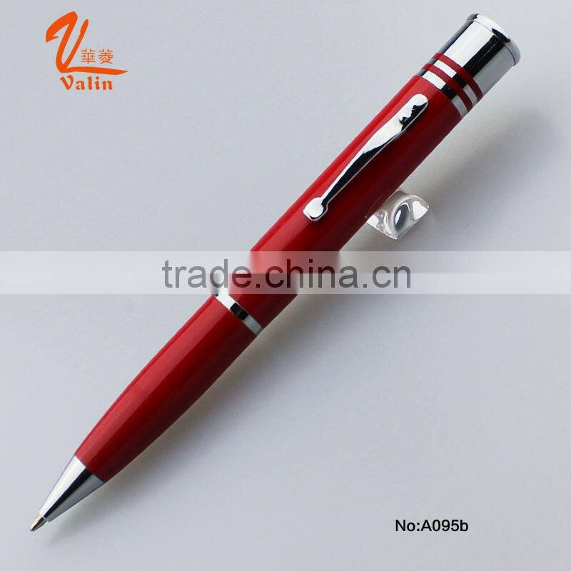 8GB promotional metal twist ball-point pen with USB function