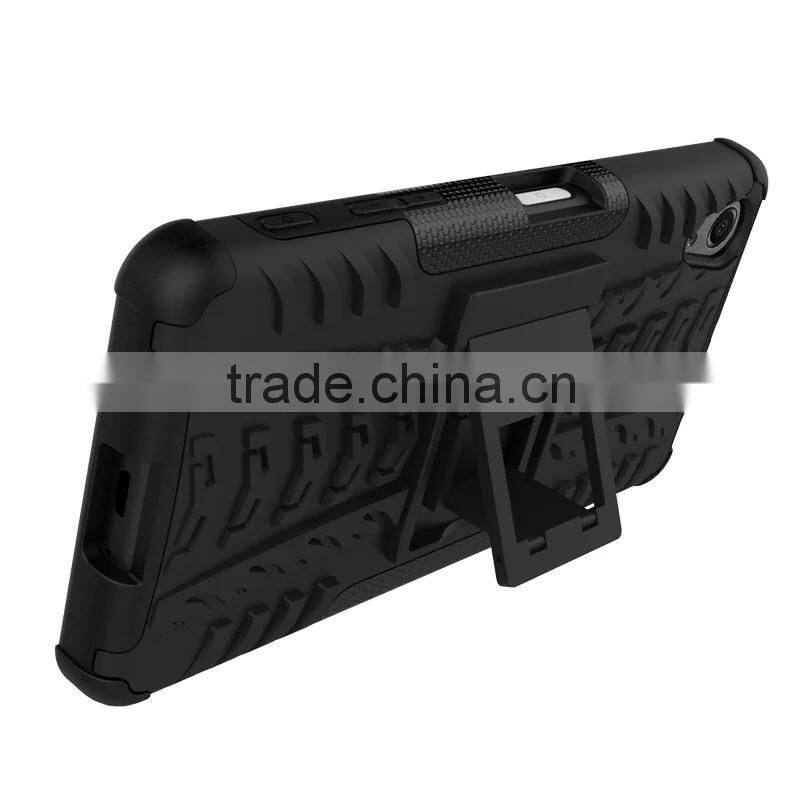 PC with Silicon Stand shock proof case For Coolpad Dazen Note 3 Lite