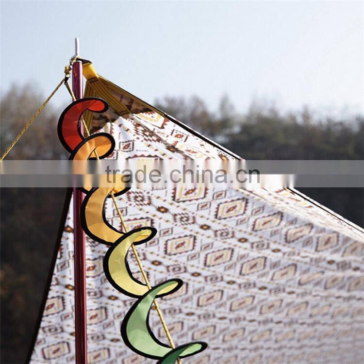 Retro Beach Sun Shelter Portable Camping Outdoor Sun Polyester PU Beach Shelters