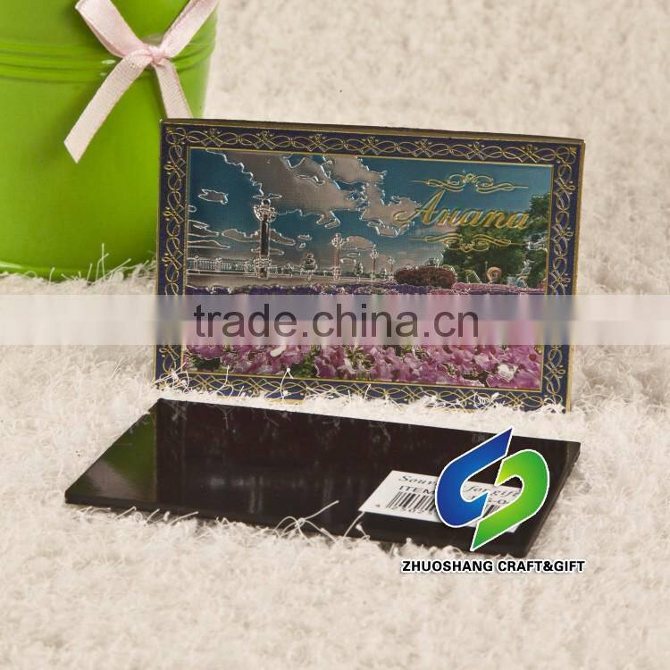 Qatar Dubai Buliding Aluminum Foil Metal Fridge Magnet